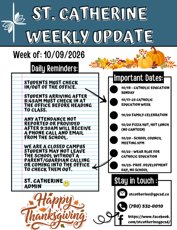 St. Catherine Weekly Update Featured Photo