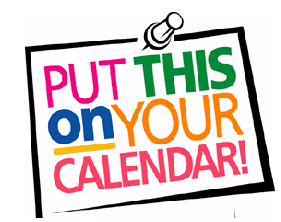 put this on your calendar