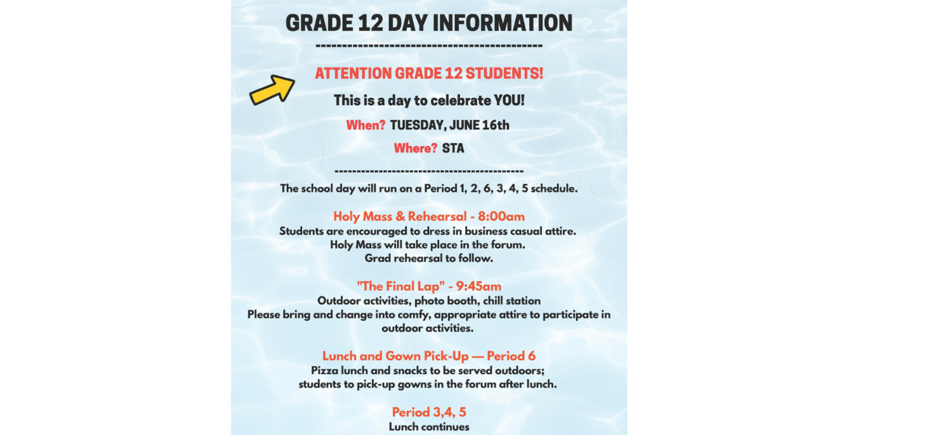 Grade 12 day