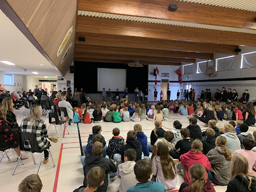 student assembly at Howick