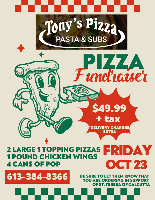 Tony's Pizza fundraiser