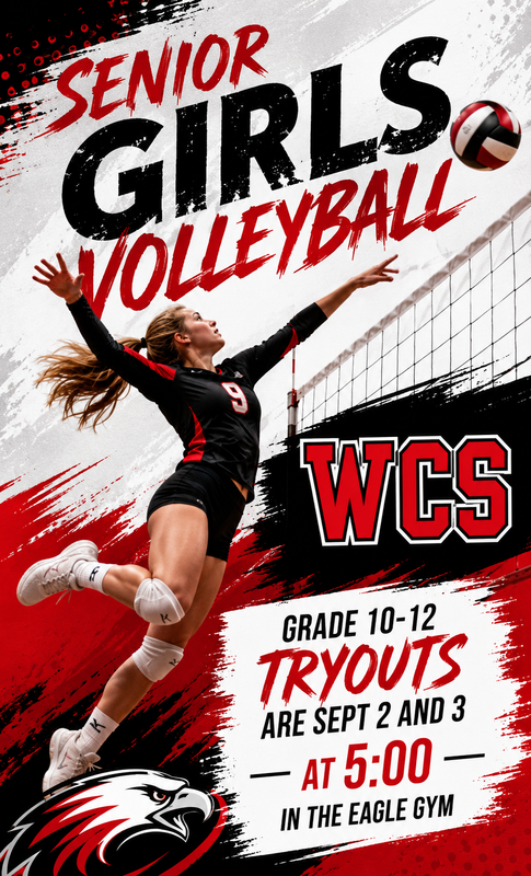 WCS Senior Girls Volleyball starts September 2