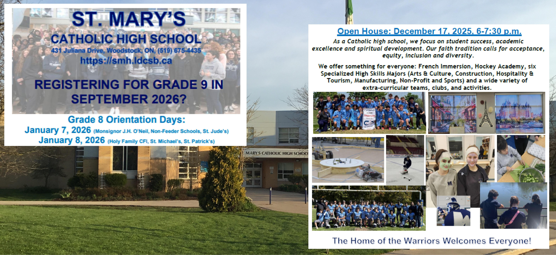 Open House is December 17