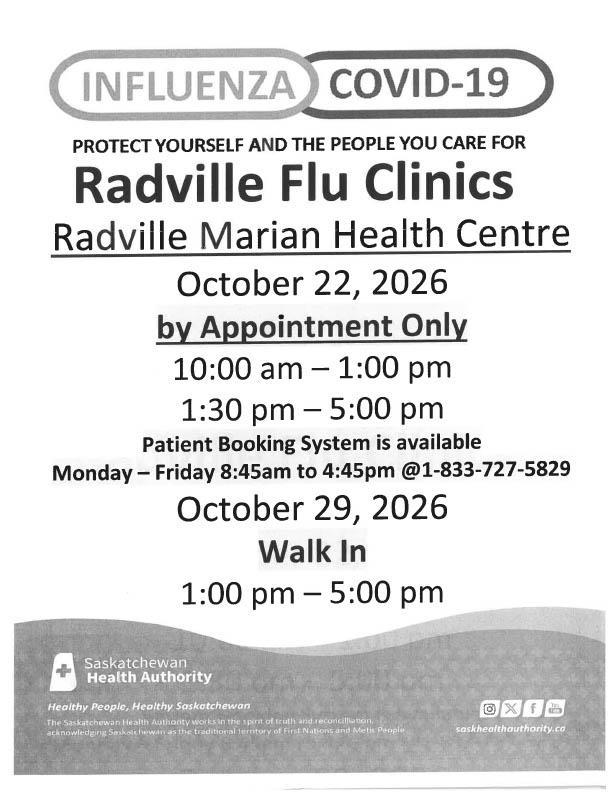 Radville Flu Clinic Dates Featured Photo