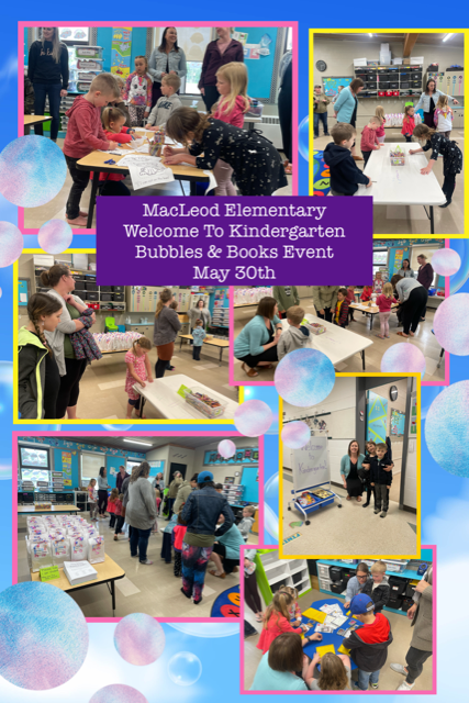 Welcome to Kindergarten Bubbles & Books Family Pop in Event!
