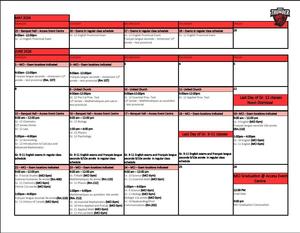 Updated June Exam Schedule