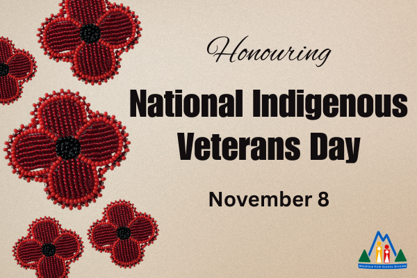 Beaded poppies with National Indigenous Peoples Day text.