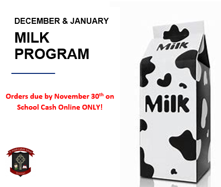 December & January Milk Program