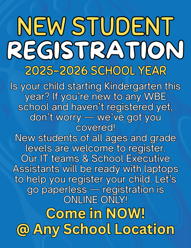 New Student Registration - 2025/2026 School Year Featured Photo