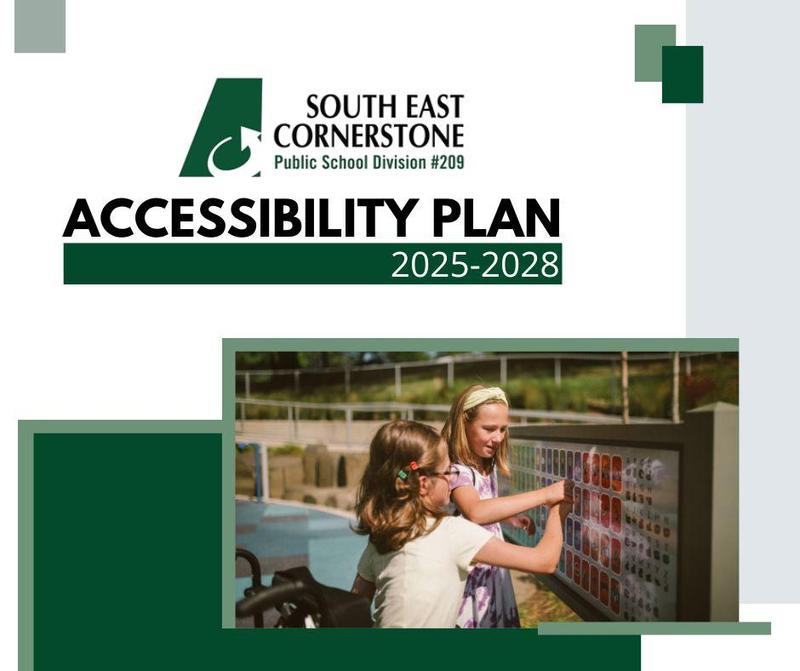 two girls using a communication board