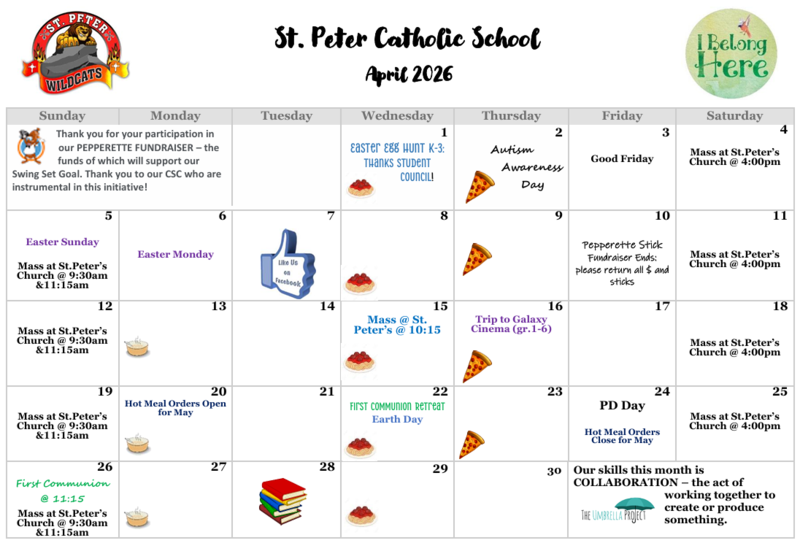 April School Calendar 2026 Featured Photo