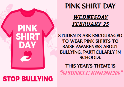 Pink shirt day