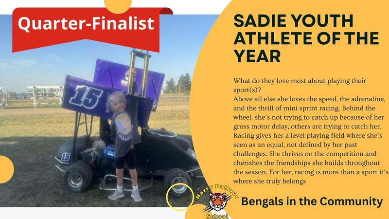 Bengals in the Community - Sadie (click to vote for her)