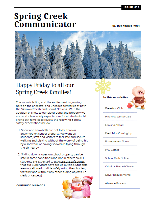 Spring Creek Communicator Featured Photo