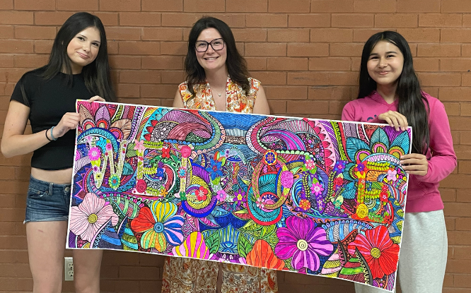 Coloring Connections: CPS Students Design Welcome Banner