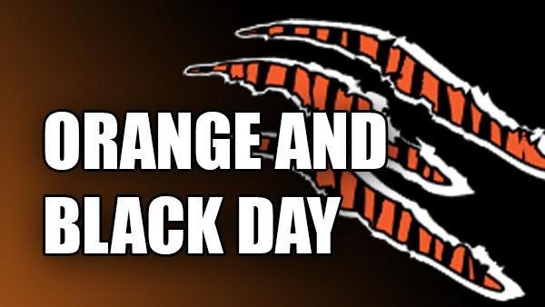 BLACK AND ORANGE DAY THIS THURSDAY AND FRIDAY