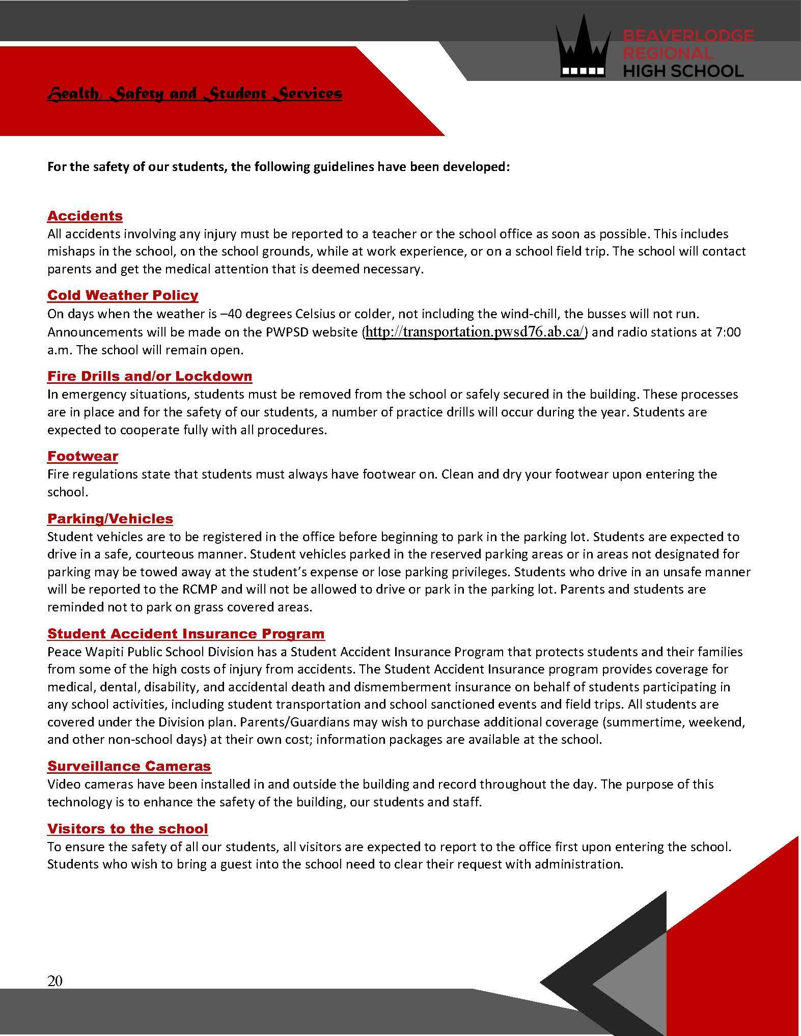 School Handbook About Us Beaverlodge Regional High