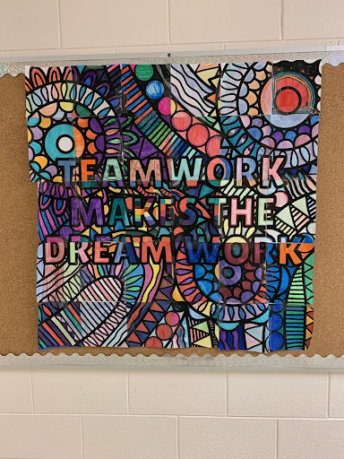 Teamwork makes the dreamwork sign at Howick