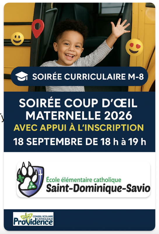 soirée curriculaire/soirée coup c'oeil