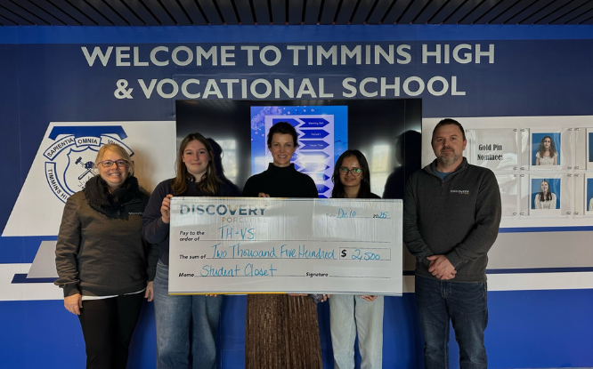 Discovery Porcupine’s Generosity Strengthens THVS Student Support