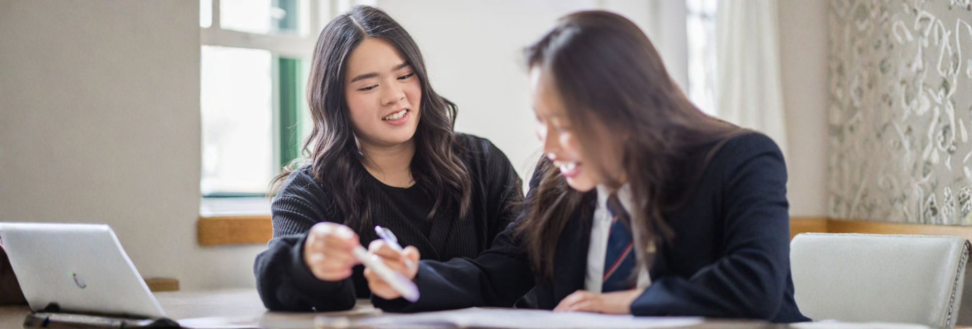 Secondary Teacher and Student