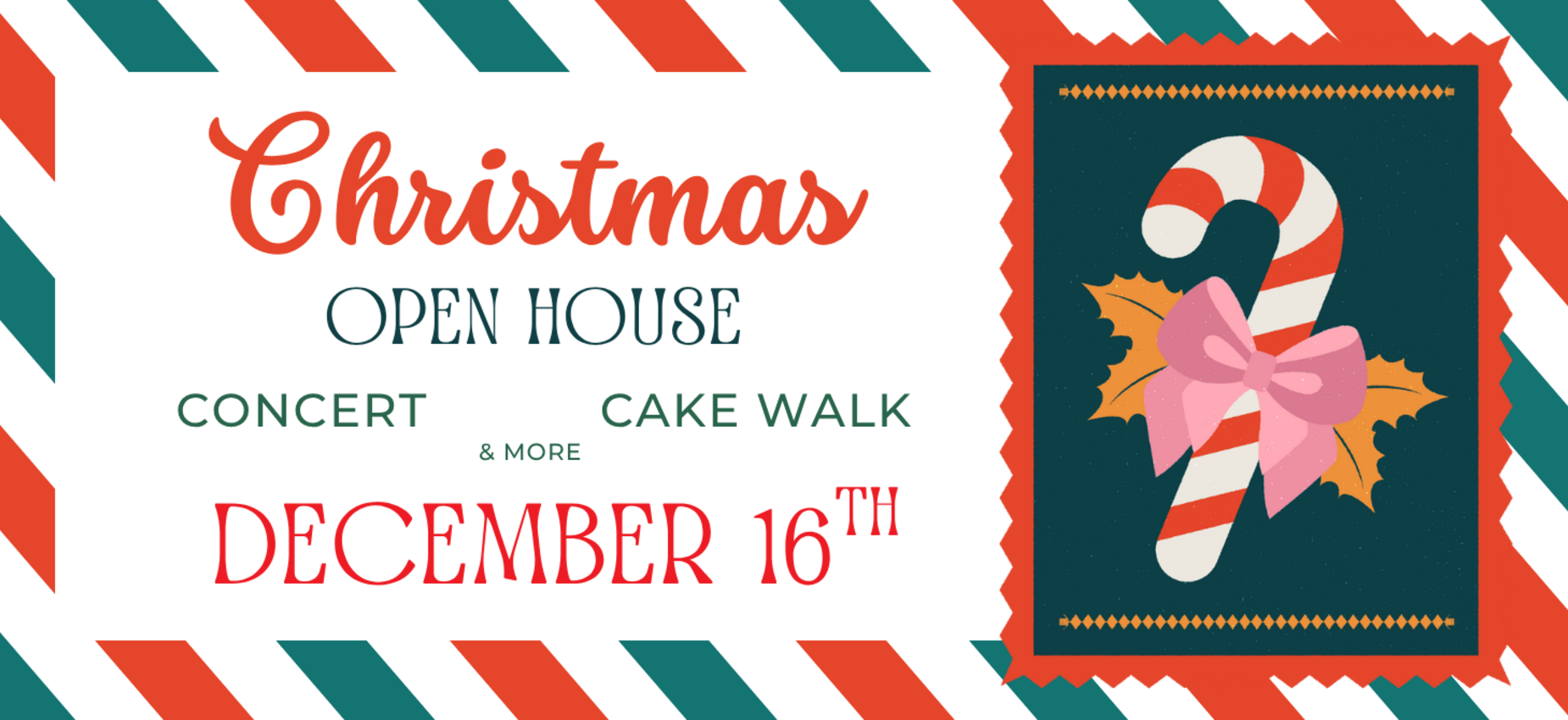 Christmas open house December 16th