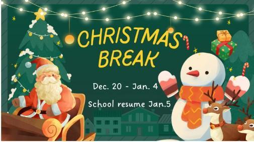 December 20-January 4- Christmas Break Featured Photo