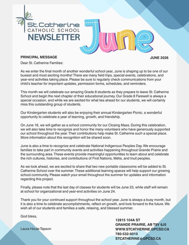 St. Catherine June Newsletter