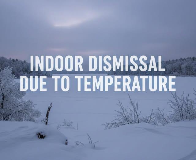 Indoor Dismissal today Featured Photo