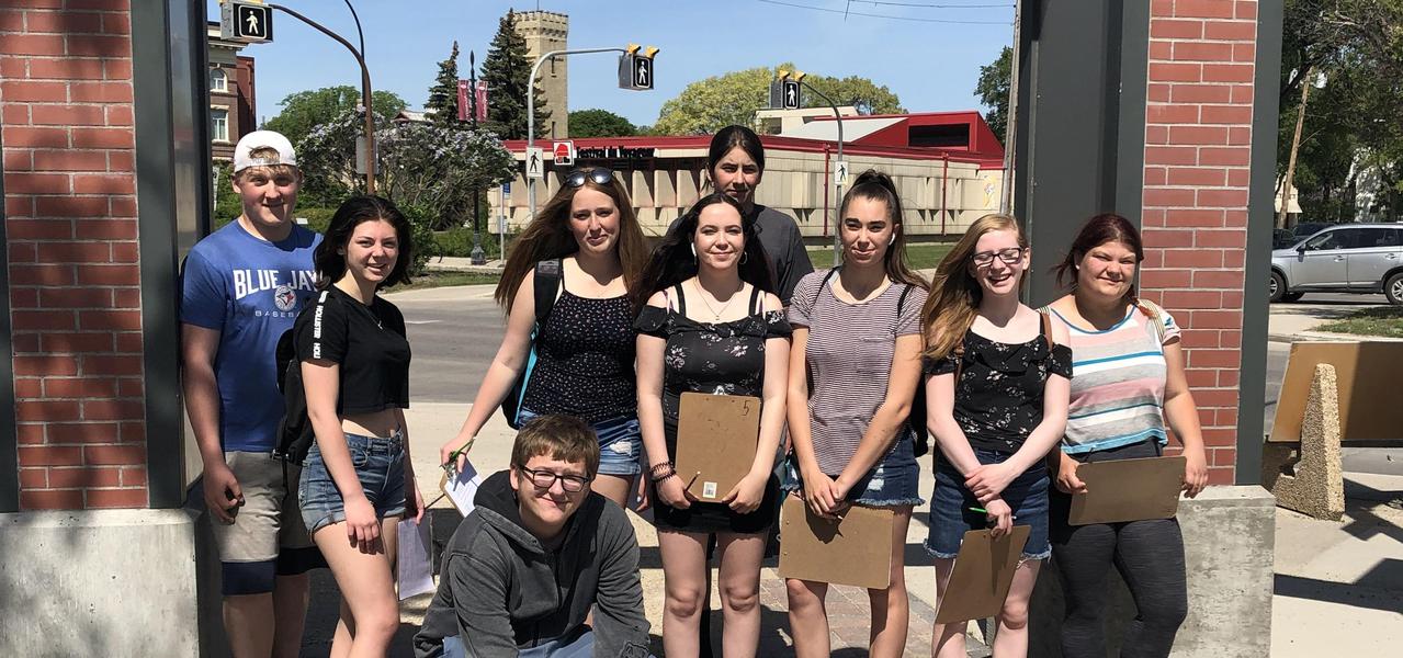 Group shot at Provencher Park