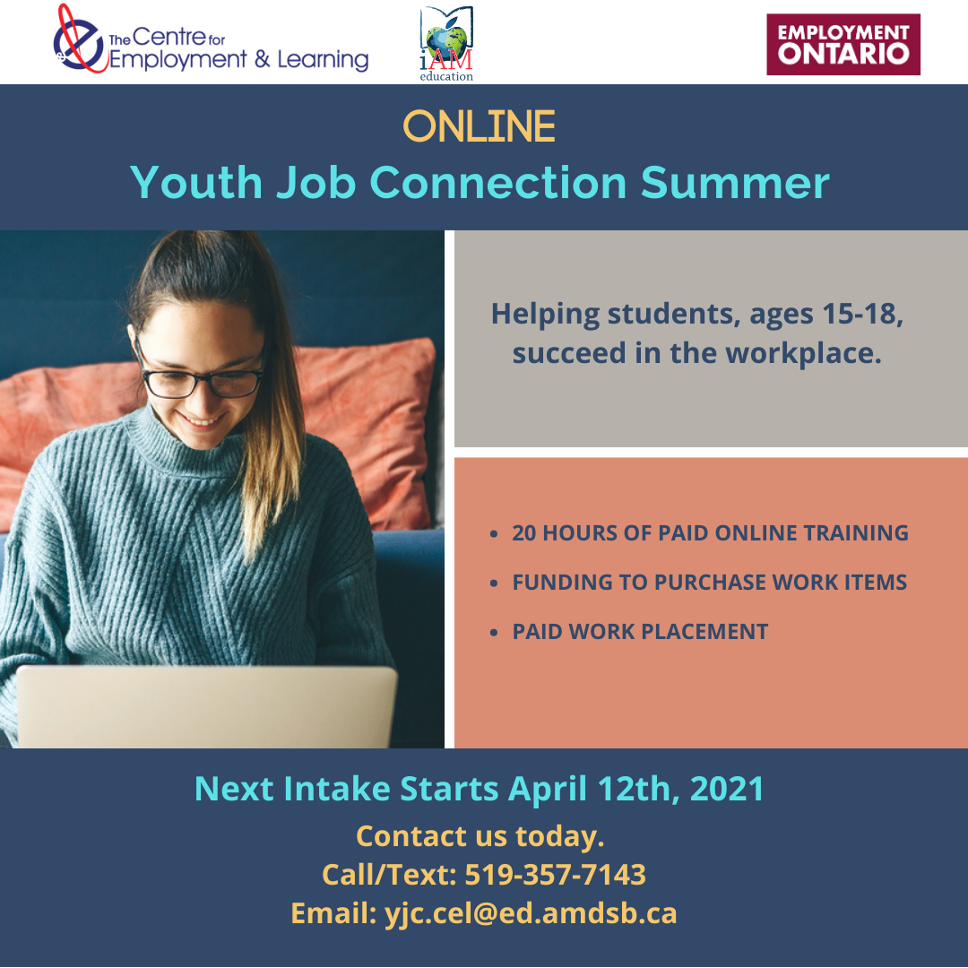 Youth Job Connection Summer Poster