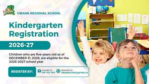 2026/27 Kindergarten Registration