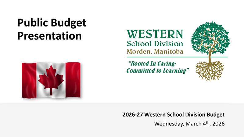 A Canadian flag beside words