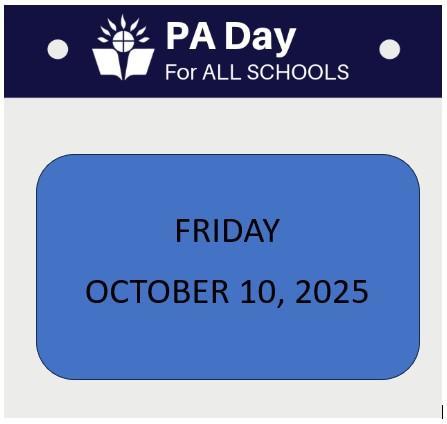 PA DAY OCT 2025
