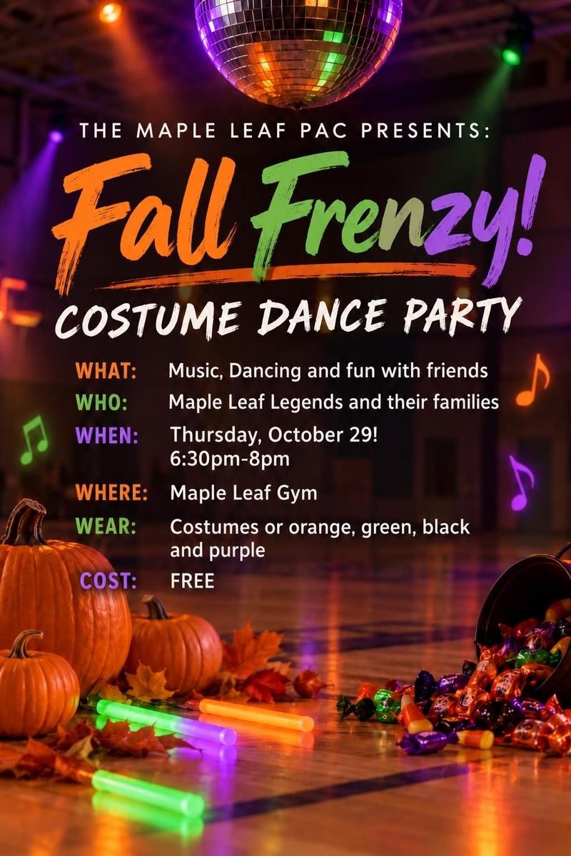 Fall Frenzy Schedule