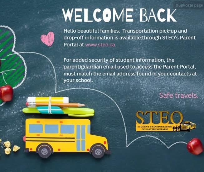 🚍 Important Information from our friends at STEO! 🚍