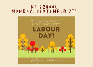 No school September 7
