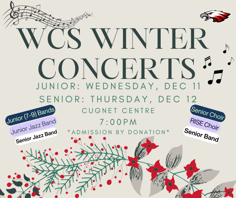 WCS Winter Concerts: Dec 11 and 12