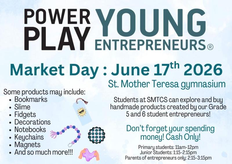 Flyer for Young Entrepreneurs Fair with dates and times