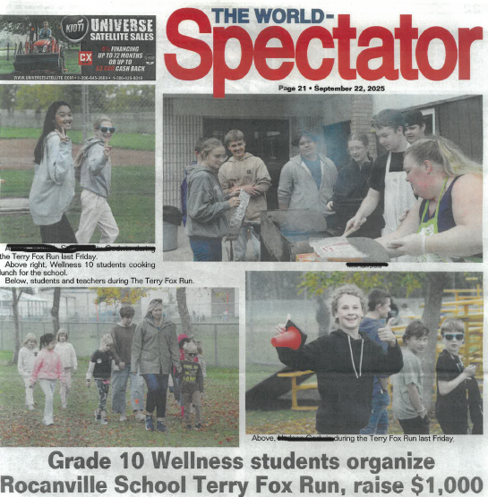 Rocanville School's Annual Terry Fox Fundraiser Featured Photo