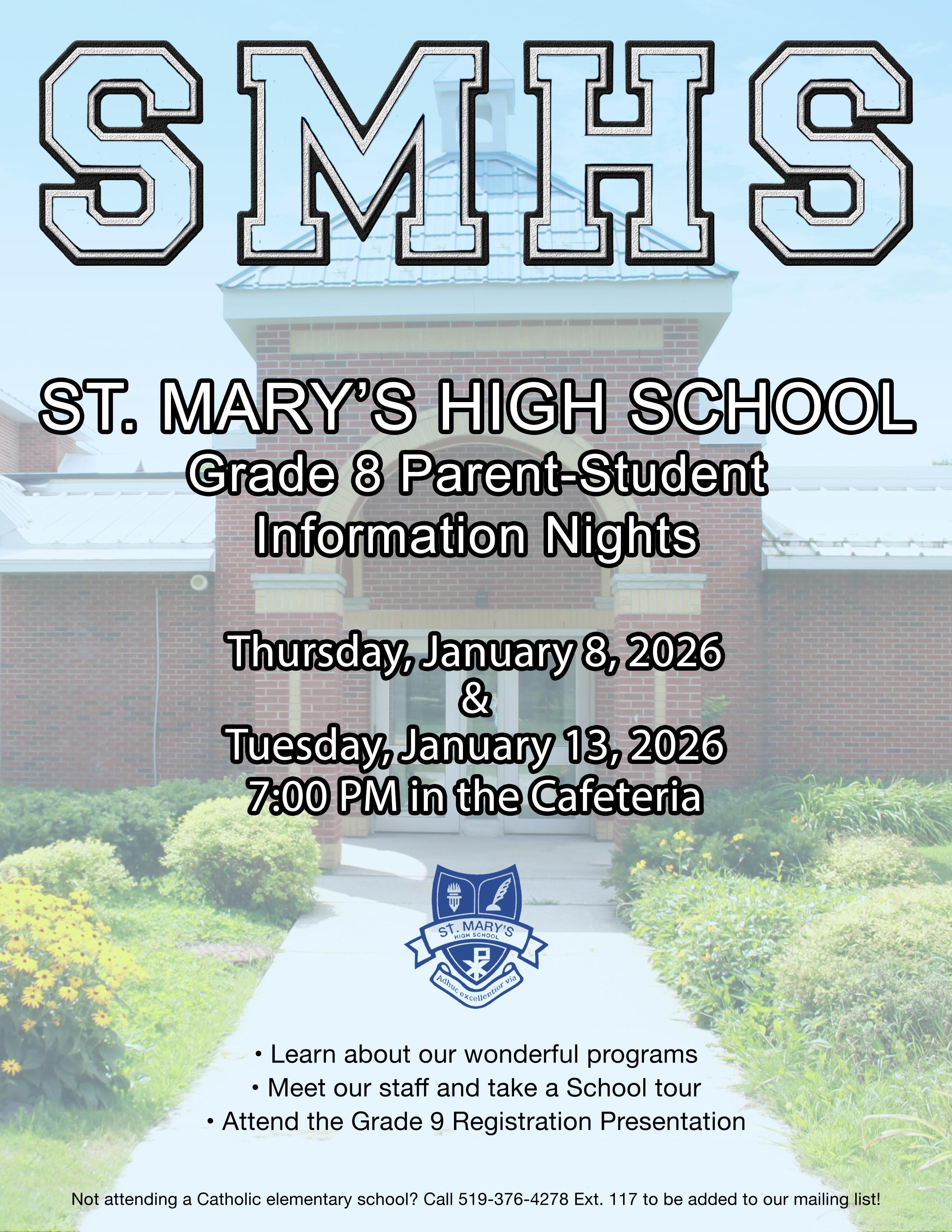 2026-2027 Grade 9 Registration Image