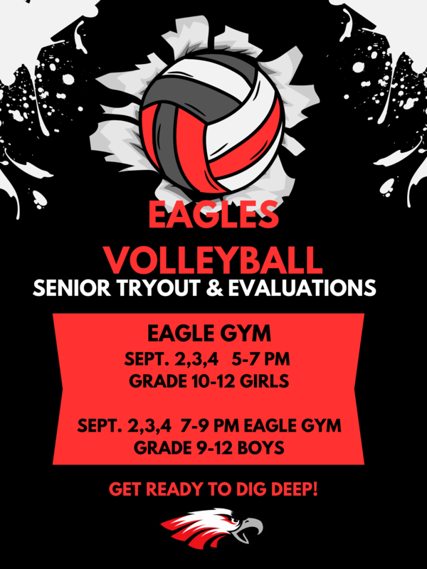 Poster of tryout times