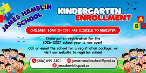Kindergarten Registration Notice