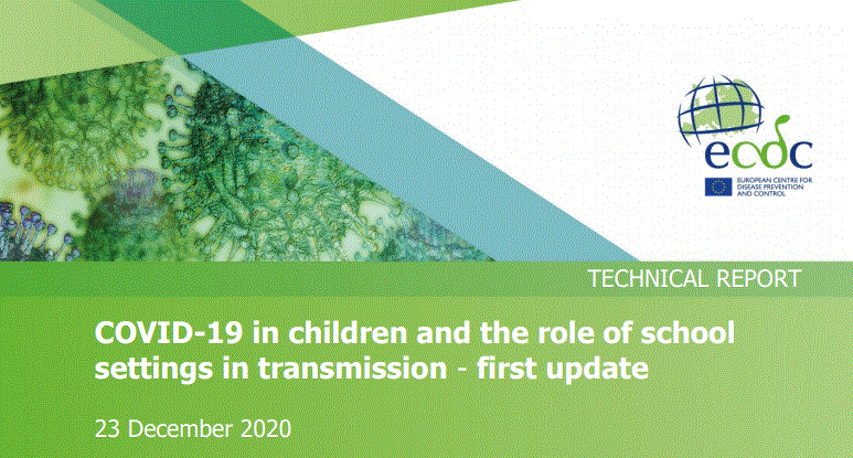 Click here to view the Technical Report - COVID-19 in Children and the Role of School Settings in Transmission Featured Photo