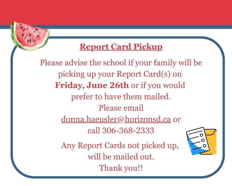 Report Card Pickup