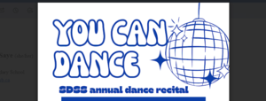 you can dance - recital poster