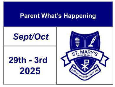 Parents What's Happening - Sept 29 - Oct 3, 2025 Featured Photo