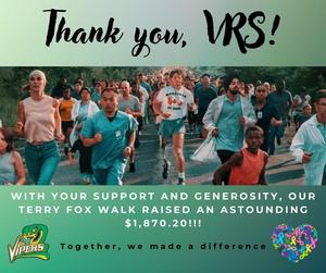 Terry Fox Fundraiser Update