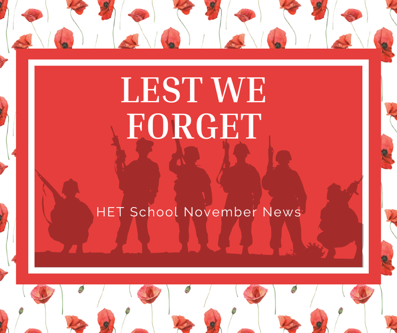 HET School November Newsletter Featured Photo