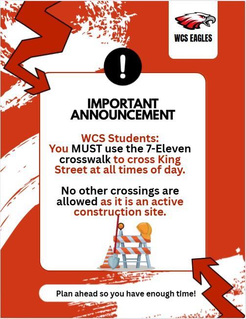 Written directions for crosswalk